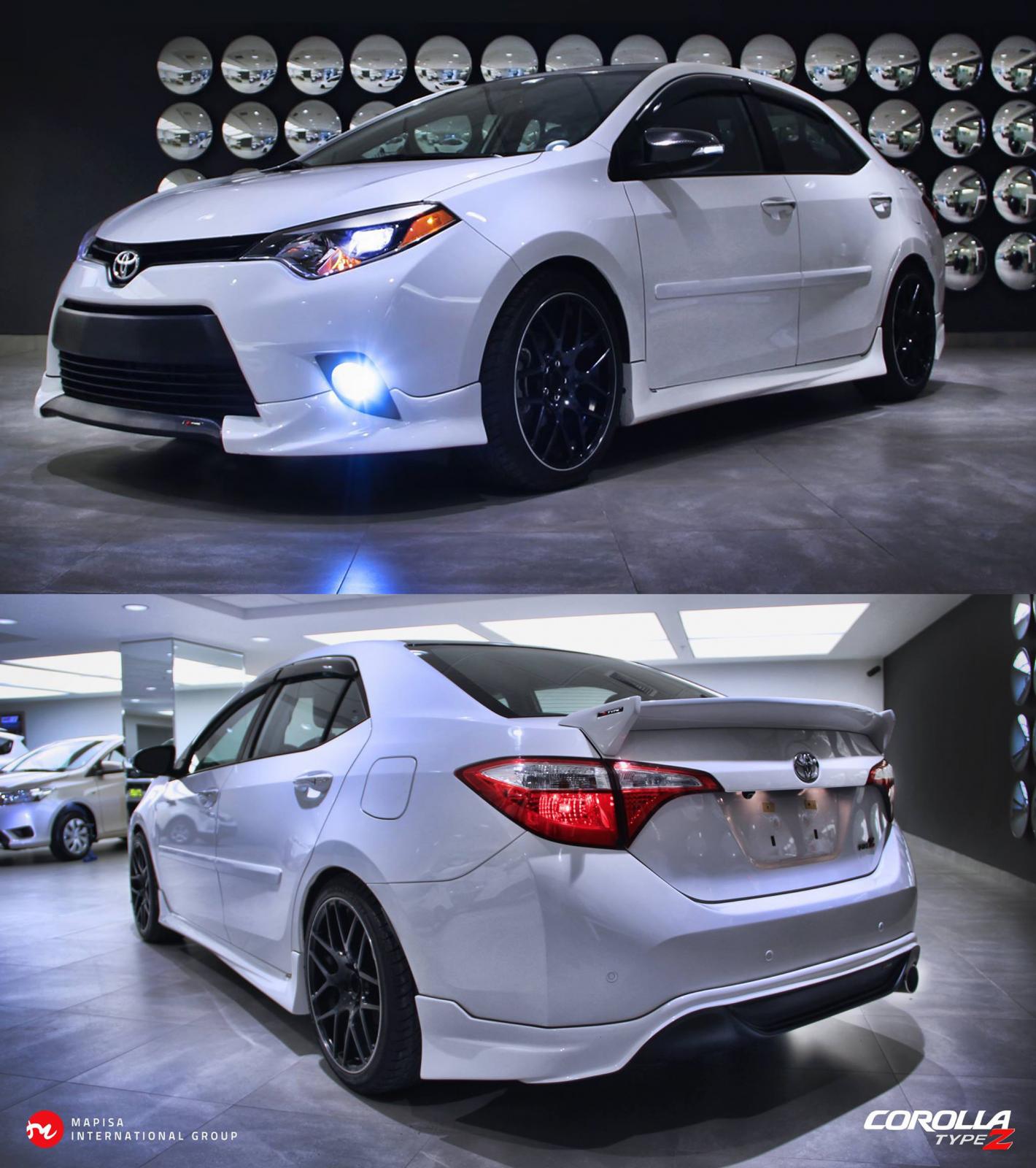 NEW BODY KIT Z TOYOTA COROLLA 2014 - 2016 OFFER PRICE PAINTED (Fits